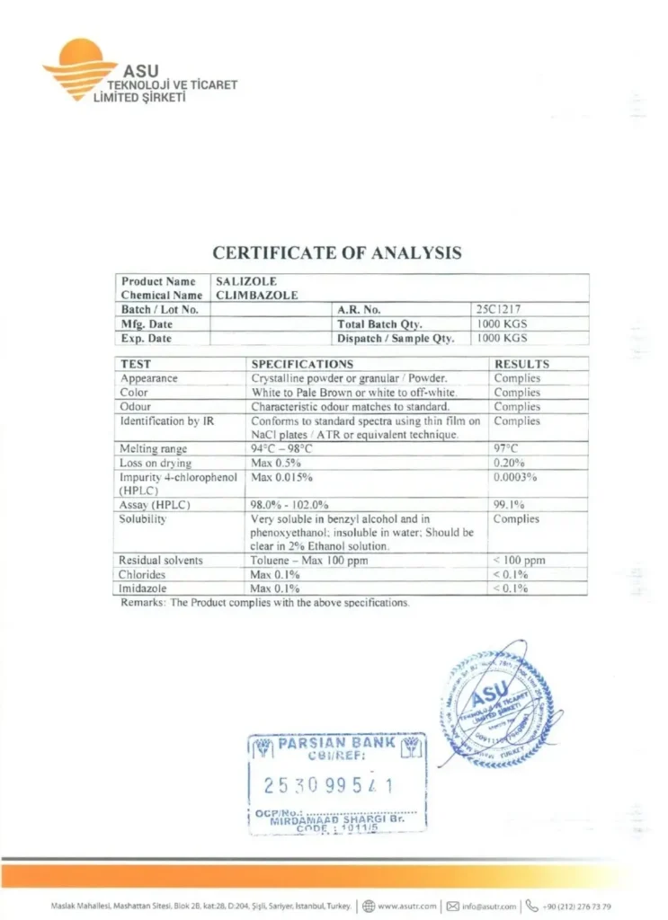 آنالیز کلیمبازول