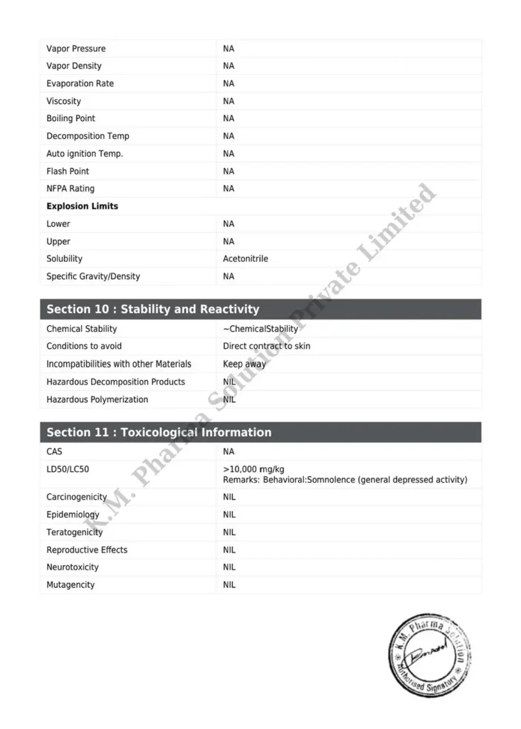 Methylparaben msds 3